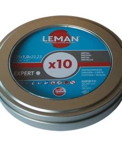 25 Disques à Tronçonner Inox à Moyeu Plat - D. 115 X Al. 22,23 X Ep. 1 Mm - 1701110 - Leman