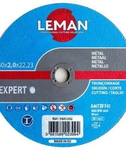 25 Disques à Tronçonner Métal à Moyeu Déporté - D. 115 X Al. 22,23 X Ep. 2,5 Mm - 1602115 - Leman