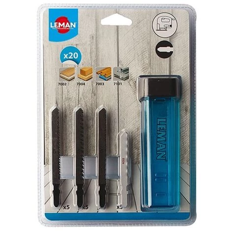 Assortiment De 10 Lames De Scie Sauteuse Pour Bois Et Métal - 8051.10 - Leman 3 Assortiment De 10 Lames De Scie Sauteuse Pour Bois Et Métal - 8051.10 - Leman
