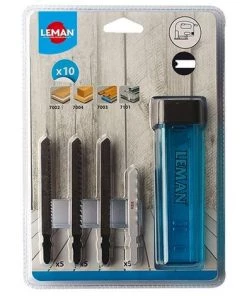 Assortiment De 10 Lames De Scie Sauteuse Pour Bois Et Métal - 8551.10 - Leman