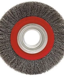 LEMAN Brosse Circulaire Fil Acier Ondulé Pour Touret 0,30 Mm D. 150 Mm Al. 16/20/25 Mm Ep.20 Mm Métal - Décapage Dur - 410.15