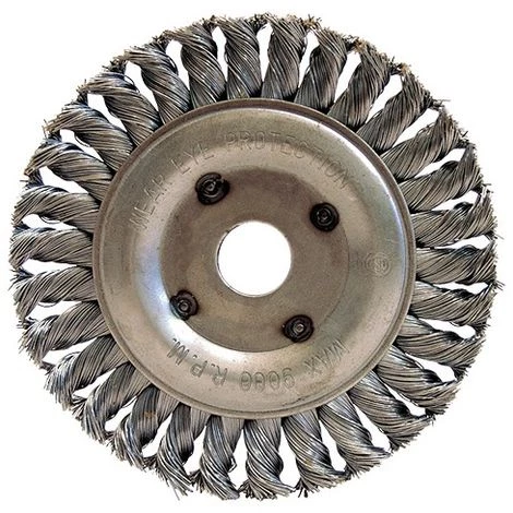 LEMAN Brosse Circulaire Pour Touret Fil Acier Torsadé 0,50 Mm D.125 Mm Al.22,2 Mm Ep.13mm Métal - Décapage Extra Dur - 420.12 3 LEMAN Brosse Circulaire Pour Touret Fil Acier Torsadé 0,50 Mm D.125 Mm Al.22,2 Mm Ep.13mm Métal - Décapage Extra Dur - 420.12