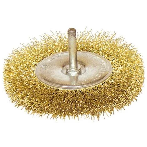 LEMAN Brosse Circulaire Sur Tige Fil Laitonné Décapage Doux Bois/métal D. 50 Mm - Q.6 Mm - Ep.7 Mm - Fil 0,20 - 630.050 - Lem 3 LEMAN Brosse Circulaire Sur Tige Fil Laitonné Décapage Doux Bois/métal D. 50 Mm - Q.6 Mm - Ep.7 Mm - Fil 0,20 - 630.050 - Lem