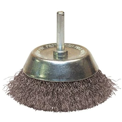 Brosse Conique Sur Tige Fil Acier Ondulé Décapage Dur Bois/métal D. 50 Mm - Q. 6 X 30 Mm - Fil 0,30 - 310.050A - Leman 3 Brosse Conique Sur Tige Fil Acier Ondulé Décapage Dur Bois/métal D. 50 Mm - Q. 6 X 30 Mm - Fil 0,30 - 310.050A - Leman