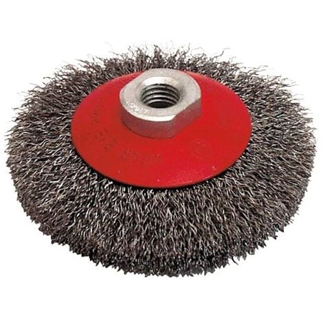 Brosse Cuvette Pour Meuleuse Fil Acier Ondulé 0,30 Mm D. 115 Mm M14 Pour Métal - Décapage Dur - 520.115 - Leman 3 Brosse Cuvette Pour Meuleuse Fil Acier Ondulé 0,30 Mm D. 115 Mm M14 Pour Métal - Décapage Dur - 520.115 - Leman