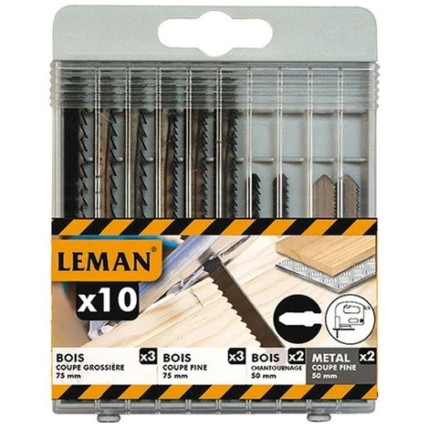 Coffret De Lot De 10 Lames De Scie Sauteuse - 8050.10 - Leman 3 Coffret De Lot De 10 Lames De Scie Sauteuse - 8050.10 - Leman