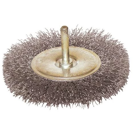 LEMAN Lot De 10 Brosses Circulaires Sur Tige Fil Acier Ondulé Décapage Dur Bois/métal D.100 Mm - Q.6 Mm - Ep.12 Mm - 330.100V 3 LEMAN Lot De 10 Brosses Circulaires Sur Tige Fil Acier Ondulé Décapage Dur Bois/métal D.100 Mm - Q.6 Mm - Ep.12 Mm - 330.100V