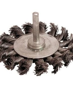 LEMAN Lot De 10 Brosses Circulaires Sur Tige Fil Acier Torsadé 0,50 Mm D.70 Mm Q.6 Mm Métal - Décapage Extra Dur - 210.070V -