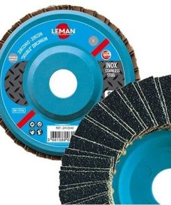 Lot De 10 Disques à Doubles Lamelles Zirconium Bombés Pour Inox - D. 125 X Al. 22,23 Mm Gr. 80 - 2412580 - Leman