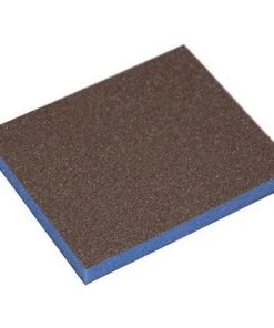 Lot De 10 éponges Abrasives 98 X 120 X 13 Mm 2 Faces Gr. 100 Pour Bois Et Métal - 9898100 - Leman