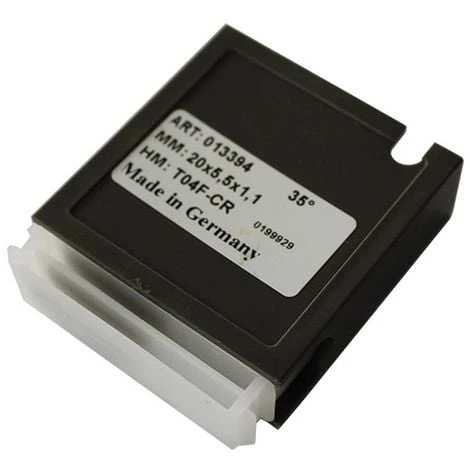 LEMAN Lot De 10 Mini Plaquettes Carbure Avec Rainure Sur Petite Face - 35° KO5 30x5,5x1,1 Mm 4 Coupes Pour Bois - 02.2272.4 - 3 LEMAN Lot De 10 Mini Plaquettes Carbure Avec Rainure Sur Petite Face - 35° KO5 30x5,5x1,1 Mm 4 Coupes Pour Bois - 02.2272.4 -