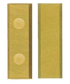 LEMAN Lot De 10 Plaquettes Carbure - Revêtement Titane KO1 20x10x1,5 Mm Système Versofix 4 Coupes Pour Bois - 800.210.01 - Le