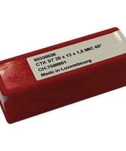 Lot De 10 Plaquettes Réversibles Au Carbure - 45° KO50 40x12x1,5 Mm 2 Coupes Pour Bois - 02.5614.2 - Leman