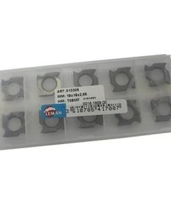 Lot De 10 Plaquettes Réversibles Au Carbure 14x14x2 Mm 4 Coupes Pour Bois - F3.14.20.20 - Leman