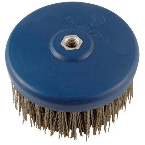 Lot De 2 Brosses Nylon D. 130 Mm M14 Pour Meuleuse Gr. 60 Pour Polisseuse Pour Bois Et Métal - 150.125V - Leman 3 Lot De 2 Brosses Nylon D. 130 Mm M14 Pour Meuleuse Gr. 60 Pour Polisseuse Pour Bois Et Métal - 150.125V - Leman
