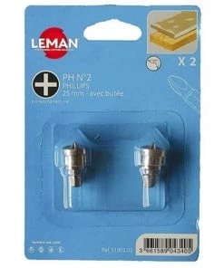 Lot De 2 Embouts Avec Butée Pour Plâtre - 51902.02 - Leman