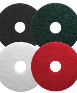 Lot De 5 Disques PAD Pour Nettoyage Des Sols - Blanc Pour Polissage - D. 406 Mm - 5240603 - Leman