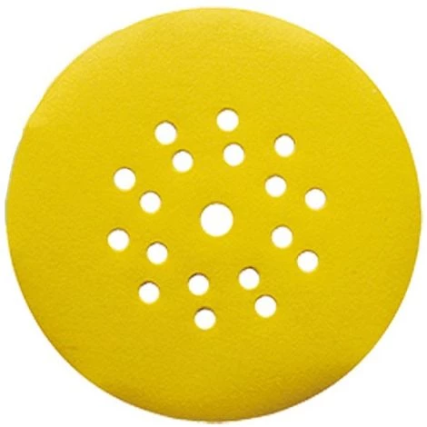 Lot De 5 Disques Auto-agrippant Corindon Jaune D. 225 Mm Gr. 220 6 + 1 Trous Pour Bois - 22507.08 - Leman 3 Lot De 5 Disques Auto-agrippant Corindon Jaune D. 225 Mm Gr. 220 6 + 1 Trous Pour Bois - 22507.08 - Leman