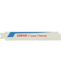 Lot De 5 Lames De Scie Sabre Bi-métal Lu. 130 Mm Pas 1,4 Mm Coupe Droite Pour Inox - 7708.05 - Leman