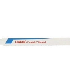Lot De 5 Lames De Scie Sabre Bi-métal Lu. 210 Mm Pas 1,4 Mm Coupe Droite Pour Inox - 7709.05 - Leman