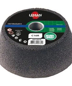 Lot De 5 Meules Boisseaux Bakélite M14 Pour Pierre Et Beton à Sec - D. 130/100 X Ep. 55 Mm Gr. 36 - 6013036 - Leman