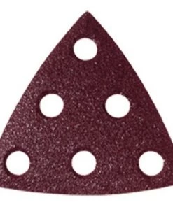 Lot De 50 Patins Triangulaire Auto-agrippant 93 X 93 X 93 Mm Gr. 60 6 Trous Pour Bois Et Métal à Sec - 9693060 - Leman