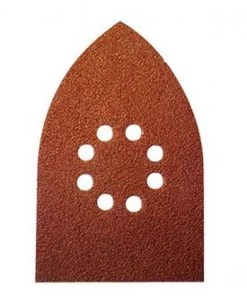 Lot De 6 Patins Auto-agrippant Corindon 100 X 170 Mm Gr. 40 - 8 Trous Pour Bois Et Métal - 100170.08.01 - Leman