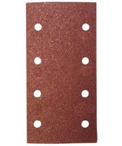 Lot De 6 Patins Auto-agrippant Corindon 93 X 185 Mm Gr. 80 - 8 Trous Pour Bois Et Métal - 93185.08.02 - Leman