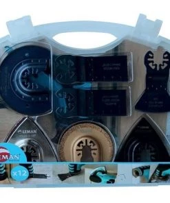 Coffret De 12 Accessoires LEMAN Multi-matériaux Pour Outil Oscillant - 4500.12