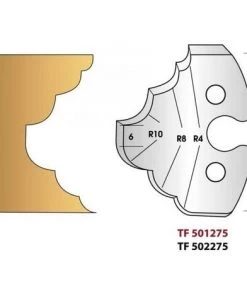 LEMAN Paire De Fers De Toupie Hauteur 50 Mm N° 275 - Congé Et Quart De Rond Multiples