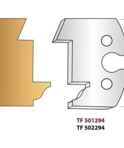 LEMAN Paire De Fers De Toupie Hauteur 50 Mm N° 294 - Calibrage Extérieur Profil Doucine