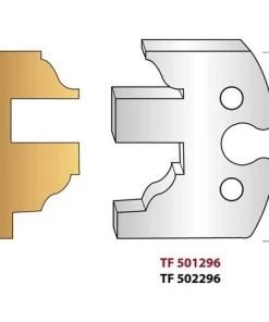 LEMAN Paire De Fers De Toupie Hauteur 50 Mm N° 296 - Profilage Intérieur Ouvrant Profil Doucine