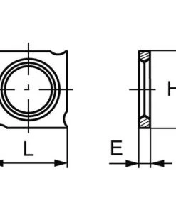 LEMAN Plaquette Carbure Standard (araseurs) 18x18x2.45 Mm (à L'unité)