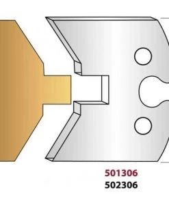 LEMAN Paire De Fers De Toupie Hauteur 50 Mm N° 306 - Simple Rainure
