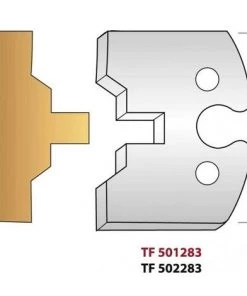 LEMAN Paire De Fers De Toupie Hauteur 50 Mm N° 283 - Lame Volet Languette 8mm