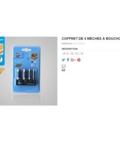 LEMAN Blister De 4 Mèches à Bouchonner HSS 6 / 10 / 13 / 16 Mm