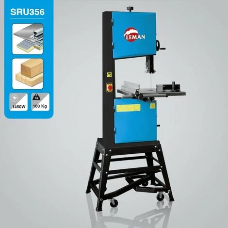 Leman - Scie à Ruban L:2630mm 1450W - SRU356 4 Leman - Scie à Ruban L:2630mm 1450W - SRU356 â Image 2