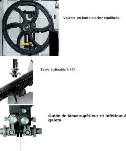 Leman - Scie à Ruban L:3454mm 1900W 2Kw 2,7Cv Triphasé - SRU470T 7 Leman - Scie à Ruban L:3454mm 1900W 2Kw 2,7Cv Triphasé - SRU470T -LEMAN Soldes Boutique 182929 3