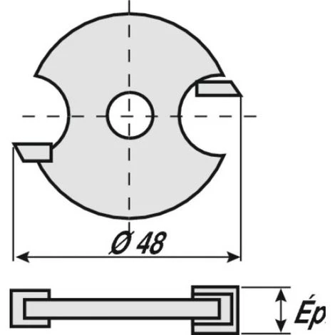 LEMAN Fraise à Rainer Carbure, Diamètre 48 Mm, épaisseur 2,5 Mm 7 LEMAN Fraise à Rainer Carbure, Diamètre 48 Mm, épaisseur 2,5 Mm – Image 5