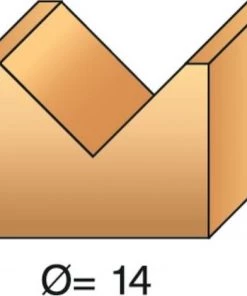 LEMAN Fraise Rainure En V à 90°, Queue Diamètre 8 Mm, Diamètre 14 Mm, Longueur Utile 13 Mm -LEMAN Soldes Boutique 19059866 5