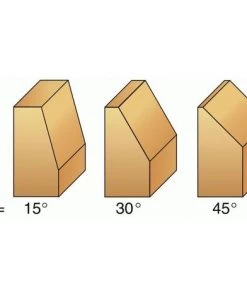 LEMAN Fraise De Défonceuse à Plaquettes Carbure Brasées 2 Coupes Chanfrein, Queue 6 Mm, Diamètre 24 Mm, Chanfrein 30° -LEMAN Soldes Boutique 19061638 2