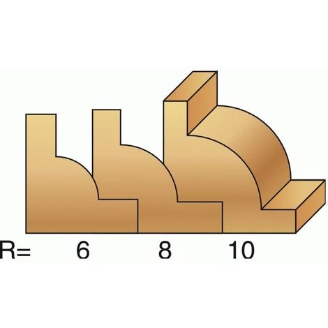 LEMAN Fraise De Défonceuse Carbure Profils 1/4 Rond, Queue 8 Mm, Diamètre 29 Mm 4 LEMAN Fraise De Défonceuse Carbure Profils 1/4 Rond, Queue 8 Mm, Diamètre 29 Mm â Image 2