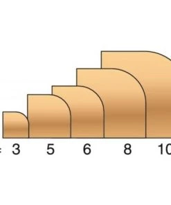 LEMAN Fraise De Défonceuse Carbure Profils 1/4 Rond Guide à Billes Diamètre 32 Mm, Queue 8 Mm -LEMAN Soldes Boutique 19063780 5