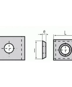 LEMAN Plaquettes Carbure Réversibles, Dimensions 50x12x1,5 Mm, Paquet De 10 Plaquettes -LEMAN Soldes Boutique 19063801 3