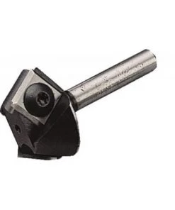 LEMAN Fraise à Plaquettes Carbure Réversibles 2 Coupes Chanfrein, Queue 6 Mm, Diamètre 26 Mm