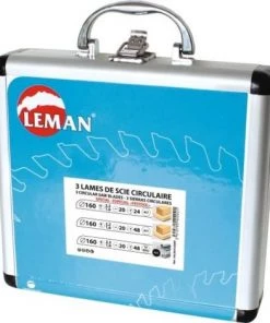 LEMAN Coffret 3 Lames Scies Circulaires Ø 160 Mm