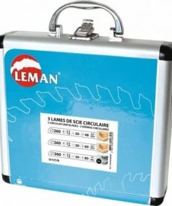 LEMAN Coffret 3 Lames Scies Circulaires Ø 260 Mm