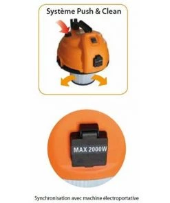 Leman - Aspirateur Eau Et Poussières En Inox Synchro Décolmatage Manuel 1400W 30L - LOASP306 9 Leman - Aspirateur Eau Et Poussières En Inox Synchro Décolmatage Manuel 1400W 30L - LOASP306 -LEMAN Soldes Boutique 2441470 4
