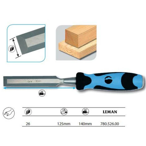 Leman - Ciseau à Bois / Manche Bi-Matiere L.26mm 4 Leman - Ciseau à Bois / Manche Bi-Matiere L.26mm – Image 2