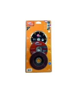 LEMAN Pack Disques Meuleuse 125 Mm Béton - Inox - Métal